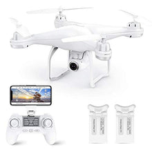 Load image into Gallery viewer, Potensic T25 GPS Drone, FPV RC Drone with Camera 1080P HD WiFi Live Video, Dual GPS Return Home, Quadcopter with Adjustable Wide-Angle Camera- Follow Me, Altitude Hold, Long Control Range, White
