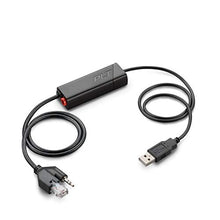 Load image into Gallery viewer, Poly (Plantronics + Polycom) Plantronics - Electronic Hook Switch APU-76 (Poly) - Cable for DECT and 900 MHz Headset - One Touch Call Control, Black (211076-01)