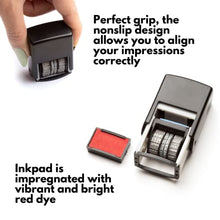 Load image into Gallery viewer, Self Inking Rubber Stamp, Phrase with Date, Refillable Office Supply Business Stamps (Expiration Date)