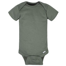 Load image into Gallery viewer, Gerber Baby Boys' 8-Pack Short Sleeve Onesies Bodysuits, Tiger Green, Newborn