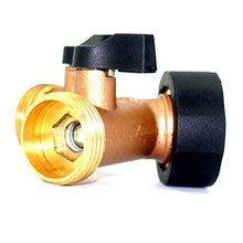 Load image into Gallery viewer, 2wayz Brass 2 Way Hose Splitter. Super Heavy Duty Connector Will Keep You Dry as a Bone & Get The Job Done! Rubber Shut Off Valves Included, Fits ¾” Hoses. A Metal Tap Diverter That Will Never Leak!