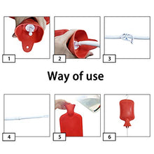 Load image into Gallery viewer, Abyclean Enema Bag Kit Rubber Anal Douche Vaginal Douche Enema Cleaner for Women’s or Man’s Health (Red, 2L)