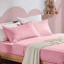 Load image into Gallery viewer, SLEEP ZONE Kids Printed Sheet Set Ultra Soft Lightweight Brushed Microfiber Twin Bed Sheets for Girls Boys 4 Pc with Deep Pocket, Ballet Pink, Full