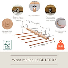 Load image into Gallery viewer, MORALVE Pants Hangers Space Saving - Hangers for Clothes Hanger Organizer - Jean Hangers Pants Rack Scarf Hanger Closet Space Saving Scarf Organizer - Magic Pants Hangers Pants Organizer 1 Pack
