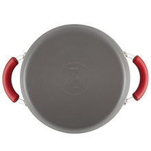 Load image into Gallery viewer, Rachael Ray Brights Hard Anodized Nonstick Cookware Pots and Pans Set, 12 Piece, Gray with Red Handles