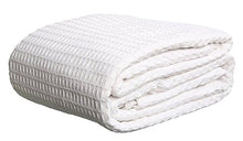 Load image into Gallery viewer, Bella kline - Premium 100% Soft Cotton Thermal Blanket - Snuggle in These Super Soft Cozy Cotton Blankets - Waffle Design - King White