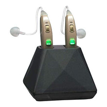 Load image into Gallery viewer, Hearing Assist Recharge | Rechargeable BTE Air Conduction Hearing Aid (Both Ears) | FDA Registered with Charging Case | TV Offer with Free Technical Support | Beige