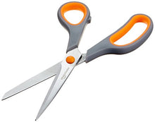 Load image into Gallery viewer, Amazon Basics Multipurpose, Comfort Grip, Titanium Fused, Stainless Steel Office Scissors - Pack of 3