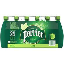 Load image into Gallery viewer, Perrier Lime Flavored Sparkling Water, 16.9 FL OZ Plastic Water Bottles (24 Count)