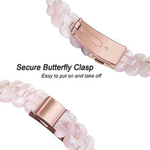 Load image into Gallery viewer, Secbolt Band Compatible with Apple Watch Band 38mm 40mm 41mm Women, Slim Resin Bracelet for iWatch Series 7/6/5/4/3/2/1/SE, Pinkish White