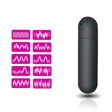 Load image into Gallery viewer, G Spot Bullet Vibrator Nipple Clitorals Stimulator USB Rechargeable for Travel - 10 Modes Portable Waterproof Mini Vaginal Anal Massager Adult Sex Toys for Women(Black)