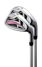 Load image into Gallery viewer, Remarkable Girls Right Handed Pink Junior Golf Club Set for Age 9 to 12 (Height 4'4" to 5') Set Includes: Driver (15"), Hybrid Wood (25, 7, 9 Iron, Putter, Bonus Stand Bag & 2 Headcovers