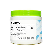 Load image into Gallery viewer, Amazon Brand - Solimo Ultra Moisturizing Skin Cream for Dry & Sensitive Skin, Dermatologist Tested, Fragrance Free, 16 Ounce (Pack of 4)