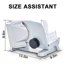 Load image into Gallery viewer, WERISE Meat Slicer Electric Deli Food Slicer for Home Use with 6.7'' Removable Stainless Steel Blade and Non-Slip Feet, Adjustable Thickness for Meat, Cheese, Bread,110V