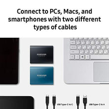 Load image into Gallery viewer, SAMSUNG T5 Portable SSD 1TB - Up to 540MB/s - USB 3.1 External Solid State Drive, Black (MU-PA1T0B/AM)