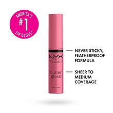 Load image into Gallery viewer, NYX PROFESSIONAL MAKEUP Butter Gloss, Non-Sticky Lip Gloss - Angel Food Cake (True Mauve)