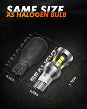 Load image into Gallery viewer, SEALIGHT 921 LED Bulbs, 912 921 LED Bulb Reverse Light T15 Backup Light LED 2600Lumens 6000K Xenon White W16W 906 904 902 Super Bright Light, Pack of 2