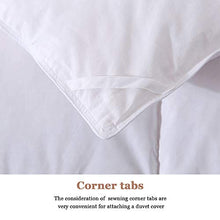 Load image into Gallery viewer, Cosybay 100% Cotton Quilted Down Comforter White Goose Duck Down and Feather Filling – All Season Duvet Insert or Stand-Alone – King Size (106×90 Inch)