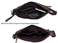 Load image into Gallery viewer, Vintage Leather Crossbody Purses and Handbags for Women - Premium Handmade Crossover Shoulder Sling Bags (Old Brown Wash)