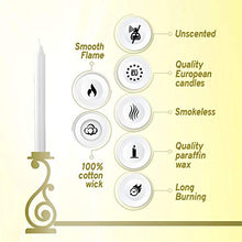 Load image into Gallery viewer, Bolsius Straight Unscented White Candles Pack of 45-7-inch Long Candles - 7 Hour Long Burning Candles - Perfect for Emergency Candles, Chime Candles, Table Candles for Wedding, Dinner, Christmas