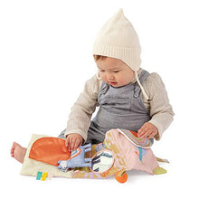 Load image into Gallery viewer, Manhattan Toy Llama Themed Soft Baby Activity Book with Squeaker, Crinkle Paper and Baby-safe Mirror