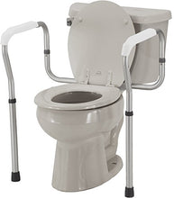 Load image into Gallery viewer, NOVA Medical Products Toilet Rails & Frame, Handrails for Toilet Seat, Safety Support Frame for Bathroom Toilet, Quick and Easy Installation, Grey (8200-R)