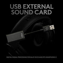 Load image into Gallery viewer, Logitech G PRO Gaming Headset 2nd Generation Comfortable and Durable with PRO-G 50 mm Audio Drivers, Aluminum, Steel and Memory Foam, for PC,PS5,PS4 - Black