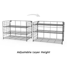 Load image into Gallery viewer, Vidor Adjustable Water Bottle Organizer,3-Tier Wall-Mounted Water Bottle Rack,Tumbler Organizer for Kitchen Cabinets.Suitable for Kitchen Countertops, Cabinets, Pantries, Living Room Storage,Black