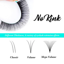 Load image into Gallery viewer, Eyelash Extensions 0.15 C Curl 8-14mm Lash Extensions Supplies Individual Lashes Premium Silk Volume & Classic Lash Soft Matte Dark Professional Eyelashes Extension (0.15-C-8-14 Mixed)