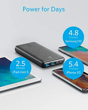 Load image into Gallery viewer, Anker Portable Charger, PowerCore Essential 20000mAh Power Bank with PowerIQ Technology and USB-C (Input Only), High-Capacity External Battery Pack Compatible with iPhone, Samsung, iPad, and More.