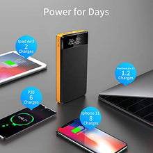Load image into Gallery viewer, Portable Charger, PD3.0 26800mAh Power Bank Quick Charge 3.0, Titita 18W High-Speed Cell Phone Charger with LED Display Flashlight, High-Capacity External Battery Pack Compatible with iPhone Samsung
