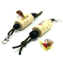 Load image into Gallery viewer, SAMSFX Fishing Fly Drying Patch Rig Keeper Cork Flies Holder Fly Dock for Vest