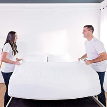 Load image into Gallery viewer, DreamFit 1-Degree Basic 100-Percent Microfiber Sheet Set, Queen, Bone