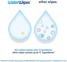 Load image into Gallery viewer, WaterWipes Original Baby Wipes, 99.9% Water, Unscented & Hypoallergenic for Sensitive Newborn Skin, 9 Packs (540 Count)