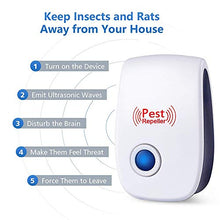 Load image into Gallery viewer, Fire Tracks Limited Ultrasonic Pest Repeller, 4 Packs, Electronic Indoor Plug in for Insects, Mice,Ant, Mosquito, Spider, Rodent, Roach, Mosquito Repellent for Children and Pets' Safe