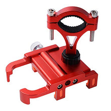 Load image into Gallery viewer, SANON Bicycle Motorcycle Phone Mount Aluminum Alloy Bicycle Motorcycle Handlebar Phone Mount for iPhone Samsung Galaxy GPS Phone Holder Bracket Red