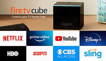 Load image into Gallery viewer, Fire TV Cube, hands-free with Alexa built in, 4K Ultra HD, streaming media player, released 2019