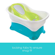 Load image into Gallery viewer, Summer Comfort Height Bath Tub – Elevated and Spacious Baby Bathtub with Newborn Bath Support – Extended Use Features Include Stand-Alone Kneeler and Stepstool