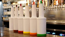 Load image into Gallery viewer, Winco Set of 6 - Flow-N-Stow Fruit Juice & Liquor Bar Pour Bottles 1 Quart (32 oz.)