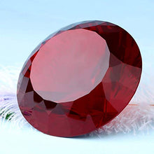 Load image into Gallery viewer, Red Crystal Glass Diamond Shaped Decoration, Big Ruby 60mm Jewel Paperweight (Please identify our brand Yarr Store)