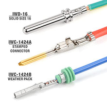 Load image into Gallery viewer, IWISS Deutsch Connector Crimping Tool Kit for Deutsch DT Connectors, Solid & Stamped Contacts, Delphi Weather Pack Crimper-12PCS