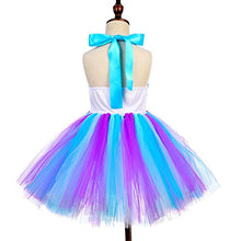 Load image into Gallery viewer, Mermaid Dress for Little Girls Mermaid Tutu Costume Halloween Birthday Party Outfit Light Blue 7-8 Years