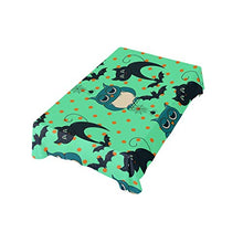 Load image into Gallery viewer, ALAZA Halloween Owls and Cats Tablecolth Table Cover for Party Dining Room Kitchen Decor,54 X 72,Stain and Wrinkle Resistant Washable Rectangle Table Cloth