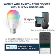 Load image into Gallery viewer, Sengled Zigbee Smart Bulb, Smart Hub Required, Works with SmartThings and Echo with built-in Hub, Voice Control with Alexa and Google Home, Color Changing 60W Equivalent A19 Alexa Light Bulb, 1 Pack