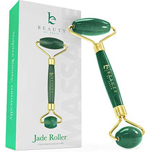 Load image into Gallery viewer, Jade Roller for Face - Face & Neck Massager for Skin Care, Facial Roller to Press Serums, Cream and Oil Into Skin, Lymphatic Drainage Massager Skin Care Tool, Eye Massager and Neck Roller (1 Pack)