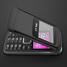 Load image into Gallery viewer, BLU Zoey Flex 3G Z170L Unlocked GSM (AT&T + T-Mobile) Dual-SIM Flip Phone w/Quick-Glance Window - Black