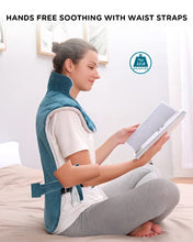 Load image into Gallery viewer, Comfytemp Weighted Heating Pad for Back Pain Relief, 22"x33" XXL Large Electric Heating Pad for Neck and Shoulders with 3 Heat Settings, 2H Auto-Off, Back Heated Wrap for Cramps - Washable