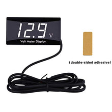 Load image into Gallery viewer, DC 12V Car Digital Voltmeter Gauge - AIMILAR LED Display Voltage Volt Meter for Car Motorcycle (White)