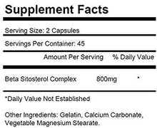 Load image into Gallery viewer, 2 Bottles Beta Sitosterol 800mg Per Serving 180 Total Capsules Prostate Support KRK Supplements