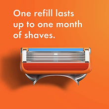 Load image into Gallery viewer, Gillette Fusion5 Razors for Men, 1 Gillette Razor, 4 Razor Blade Refills, Lubrastrip for a More Comfortable Shave